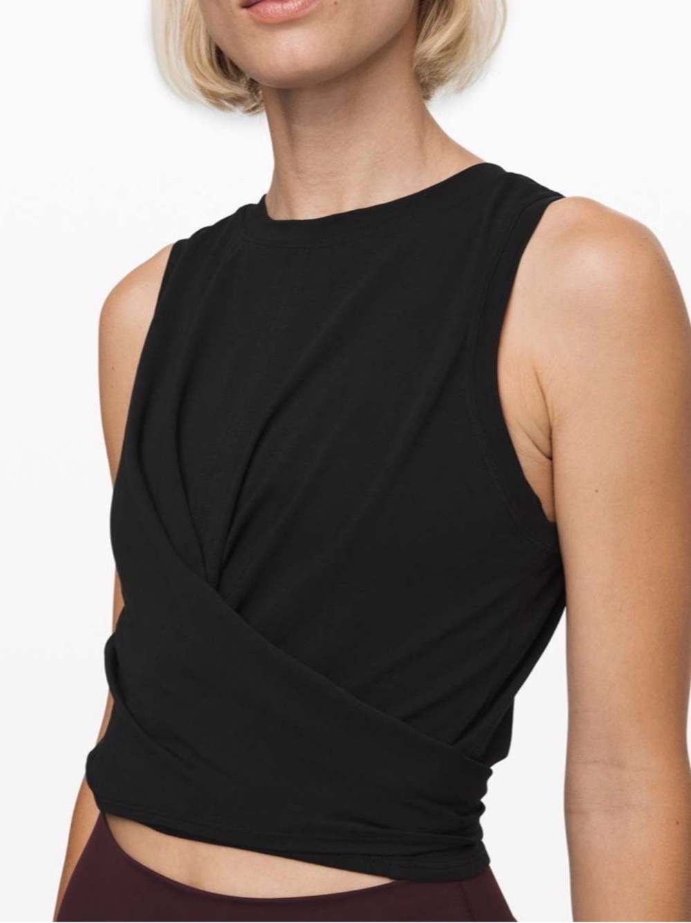Lululemon Time To Restore Tank Black Womens Athletic Workout